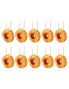 Inductor Toroidal 10Pcs uxcell 33uH 5A Bobina de Inductancia