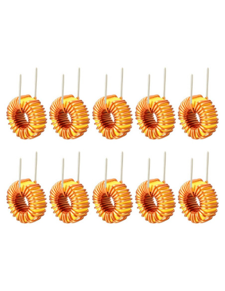 Inductor Toroidal 10Pcs uxcell 33uH 5A Bobina de Inductancia