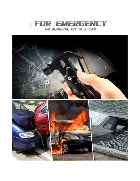 BIBURY Martillo Multiherramienta 12 en 1 Acero Inoxidable