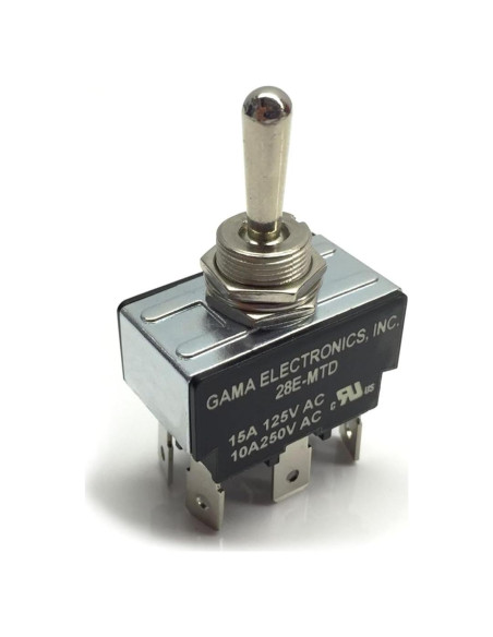 Interruptor DPDT 30A GAMA Electronics 12VDC 3 posiciones