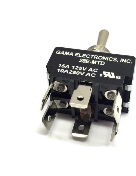 Interruptor DPDT 30A GAMA Electronics 12VDC 3 posiciones