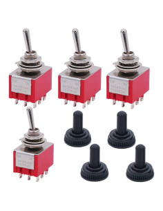 Interruptor Basculante Miniatura Twidec 3PDT 9 Pines ON/ON