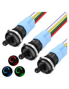 Interruptor de Palanca Iluminado DaierTek 12V RGB 20A Marino