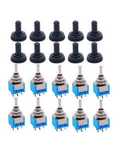 Interruptor Basculante 6 Pines DPDT TWTADE MTS-203 10 Pcs