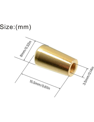 3 Piezas Perillas de Metal EINCORN para Guitarra Eléctrica