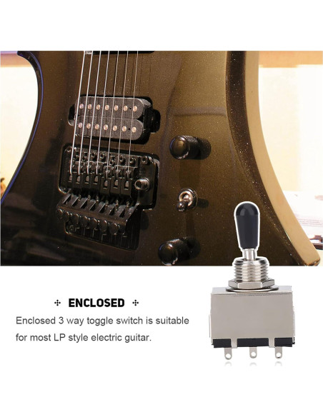 Interruptor de Palanca 3 Vías para Guitarra Eléctrica Dilwe