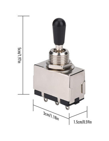 Interruptor de Palanca 3 Vías para Guitarra Eléctrica Dilwe