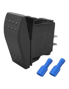 Interruptor Rocker 12V BDZMC SPST Impermeable 20A