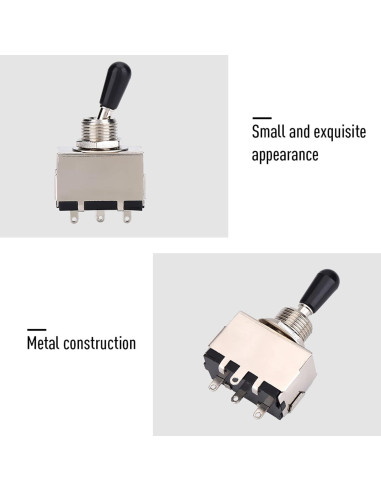 Interruptor de Palanca 3 Vías para Guitarra Eléctrica Dilwe