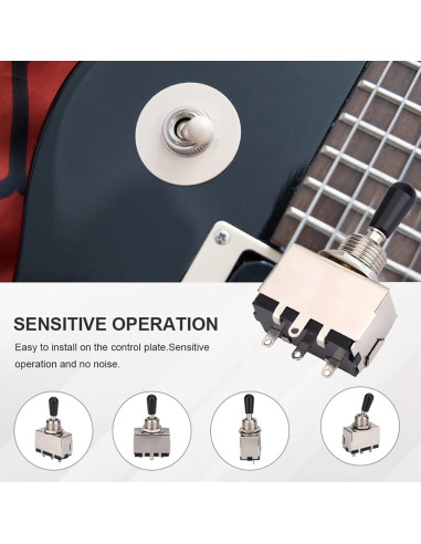 Interruptor de Palanca 3 Vías para Guitarra Eléctrica Dilwe