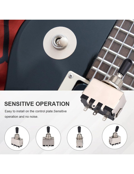 Interruptor de Palanca 3 Vías para Guitarra Eléctrica Dilwe