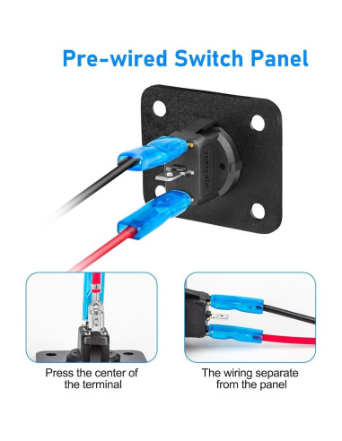Interruptor de Palanca Linkstyle 12V 20A Impermeable LED