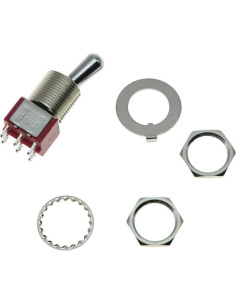 Interruptor DPDT 2 vías ON ON Kaish Fat Bat Metal 18g 2