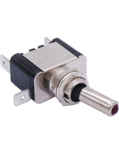 Interruptor de Palanca Iluminado Twidec 12V 20A Rojo 3 Pcs