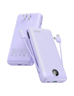 Cargador Portátil VRURC 20000mAh Carga Rápida USB C 4 Salidas