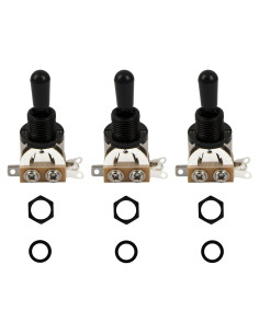 Interruptor de Palanca 3 Vías Yootones para Guitarra Eléctrica SG Les Paul Negro