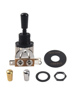Interruptor de Palanca 3 Vías Yootones para Guitarra Eléctrica Negro