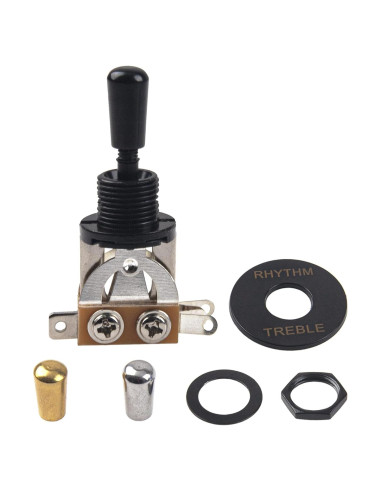 Interruptor de Palanca 3 Vías Yootones para Guitarra Eléctrica Negro