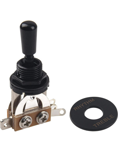 Interruptor de Palanca 3 Vías Yootones para Guitarra Eléctrica Negro