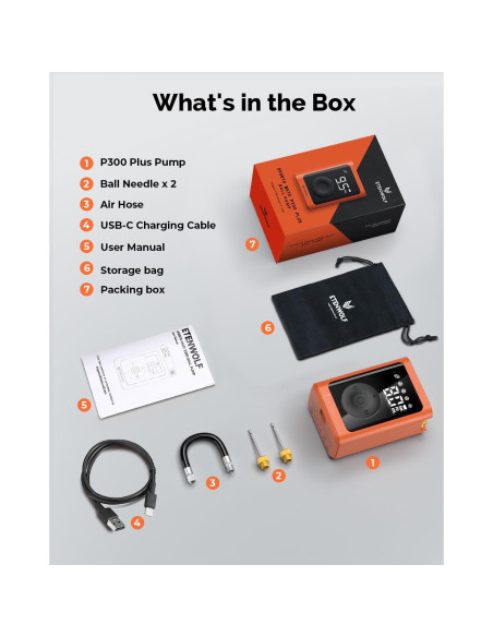 Bomba de Pelotas ETENWOLF P300 Plus Eléctrica 3200 mAh