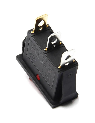 5 Pcs Interruptor Rocker On/Off 3 Pines 12V 250V 15A Rojo