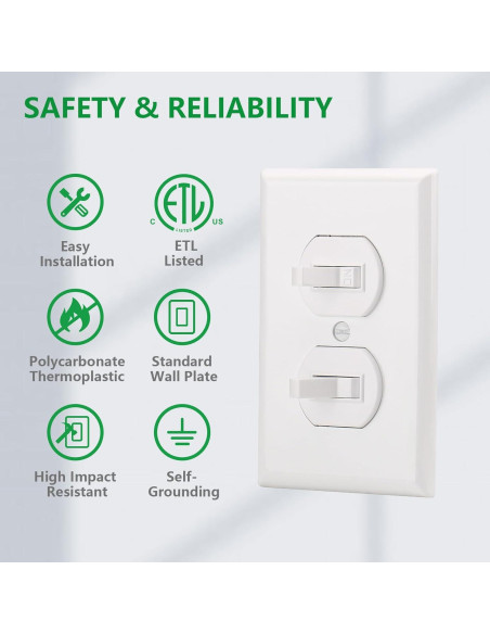 Interruptor de Luz Doble Palanca Wengart BAK-006 15A 120V