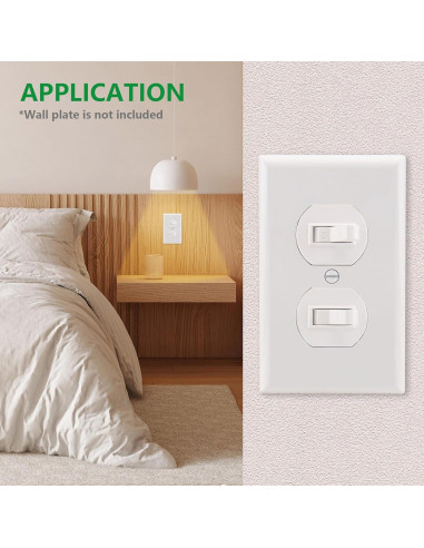 Interruptor de Luz Doble Palanca Wengart BAK-006 15A 120V