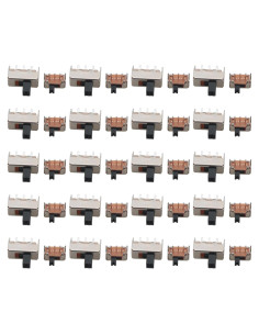 Interruptores deslizantes verticales ZCZQC 40PCS SS12F44 SK12D07