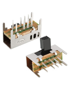 Interruptor Deslizante 20 Pcs uxcell 6mm 3 Posiciones Latching