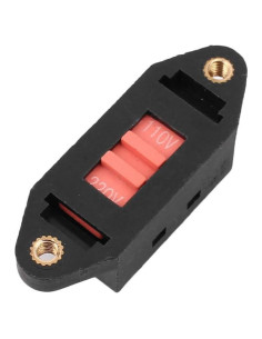 Interruptor Selector de Voltaje DPDT uxcell 250V 5A 6 Terminales