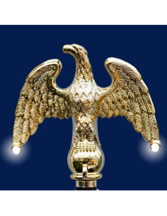 Luz LED Solar para Asta de Bandera Solar Eagle Oro 2