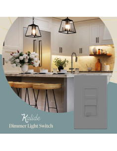 Interruptor Regulador de Luz Digital Top Greener 200W Gris 2