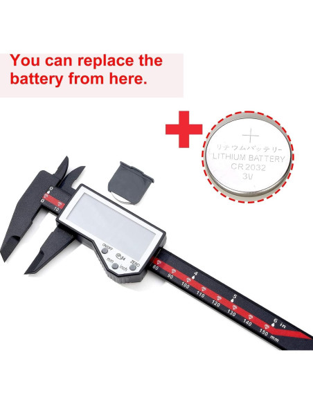 Calibrador Digital Adoric 0-15.24 cm Pantalla LCD IP54