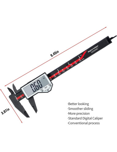 Calibrador Digital Adoric 0-15.24 cm Pantalla LCD IP54