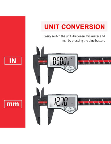 Calibrador Digital Adoric 0-15.24 cm Pantalla LCD IP54
