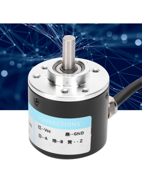 Codificador Rotativo Incremental Hilitand 1000Z 5-24V DC Eje Sólido