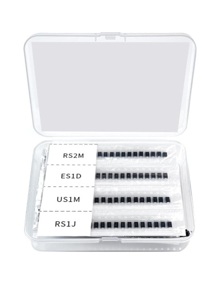 Kits de Diodos Rectificadores SMA 25 Valores 500 Pcs