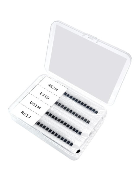 Kits de Diodos Rectificadores SMA 25 Valores 500 Pcs