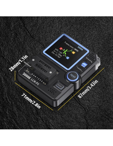 Probador de Transistores LCR-P1 Multifuncional con Pantalla Color