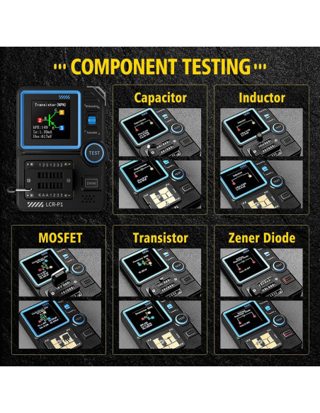 Probador de Transistores LCR-P1 Multifuncional con Pantalla Color