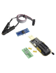 Programador USB CH341A Geekstory + Clip SOIC8 para EEPROM