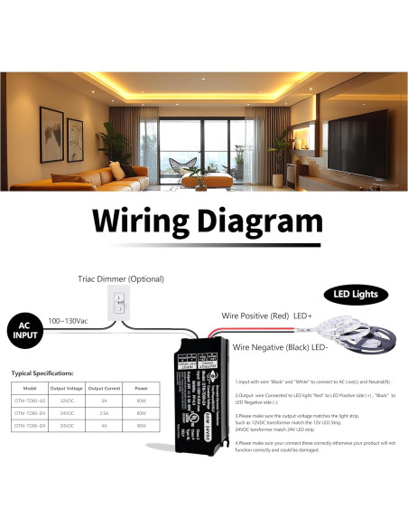 Controlador LED Regulable OTTIMA 60W 24V Triac ELV MLV