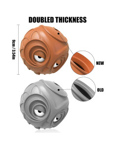 Pelota para Perros Mewlmart Caucho Natural Marrón 8.79 cm 2