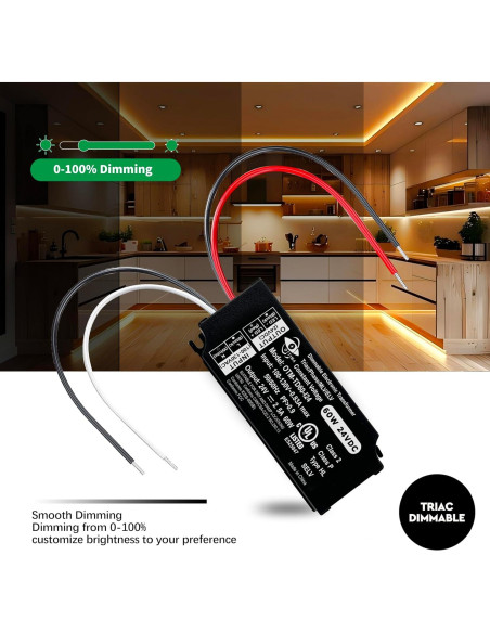 Controlador LED Regulable OTTIMA 60W 24V Triac ELV MLV
