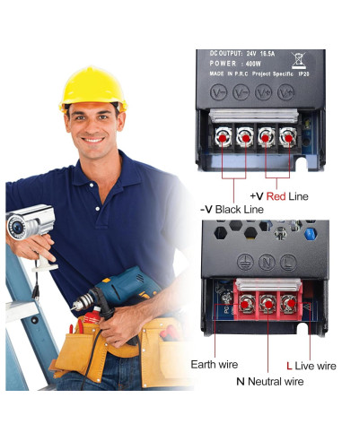 Fuente de Alimentación LED 24V 400W LEDMaker - 16.5A