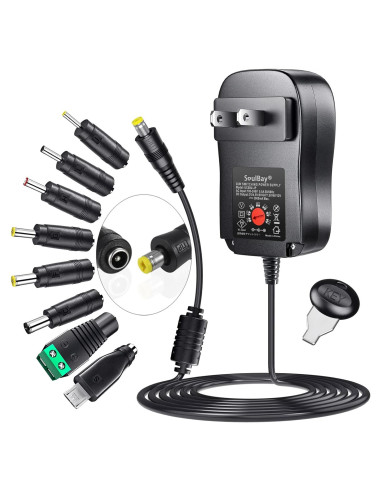 Adaptador de CA Universal SoulBay 36W 3V-12V 3000mA con 8 Conectores
