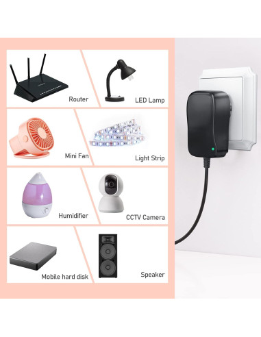 Adaptador de CA Universal SoulBay 36W 3V-12V 3000mA con 8 Conectores