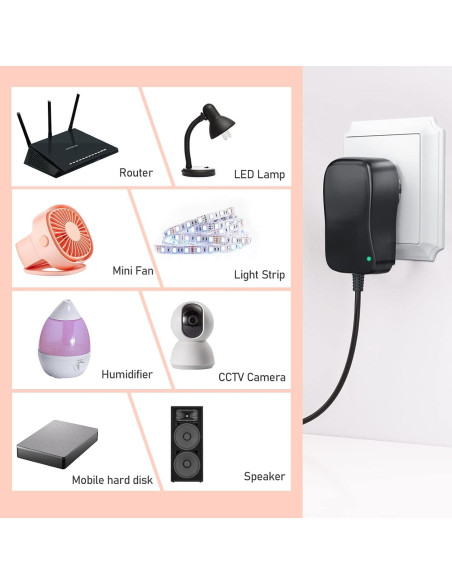 Adaptador de CA Universal SoulBay 36W 3V-12V 3000mA con 8 Conectores