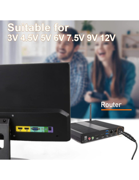 Adaptador de CA Universal SoulBay 36W 3V-12V 3000mA con 8 Conectores