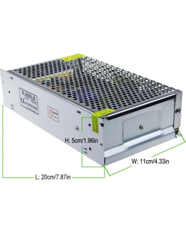 Fuente de Poder DC 5V 40A ALITOVE 200W Adaptador 110V/220V